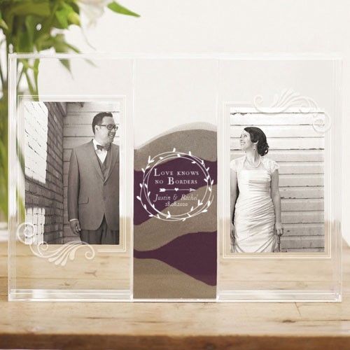 Cupid's Wreath Clearly Love Sand Ceremony Frame