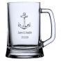 Anchor Design Engraved Personalised Beer Mug