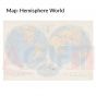 Customized Tote Bag Hemisphere World Map