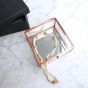 Floral Rose Gold Glass Jewellery Box 