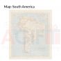 Customized Tote Bag South America Map