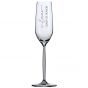 Whimsical Script Personalised Design Engraved Champagne Glass Toasting Flute
